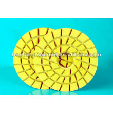 Wet resin polishing pad dor stone grinding and polishing